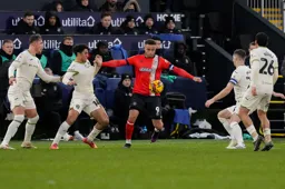 Carlton Morris shows the ball to his admirers