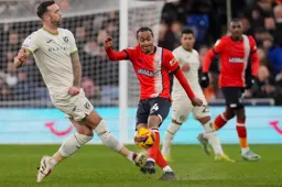 Tahith Chong hits the ball forwards