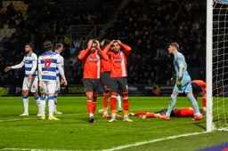 A late header goes just over the bar