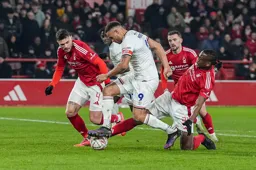 Carlton Morris is outnumbered