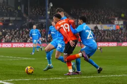 Jacob Brown wriggles through