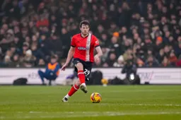 Tom Holmes on the ball