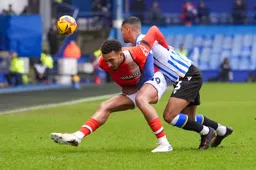 Jacob Brown tussles for the ball