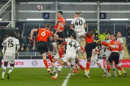 A crowded Plymouth penalty area