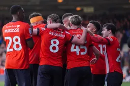 The goalscorer is submerged