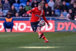 Alfie Doughty gets the ball across