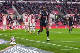 Millenic Alli goes over to the Luton fans