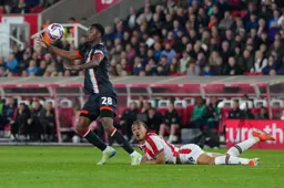 Christ Makusson strolls away with the ball