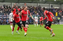Thelo Aasgaard wheels away after his goal
