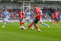 Thelo Aasgaard gets the ball across