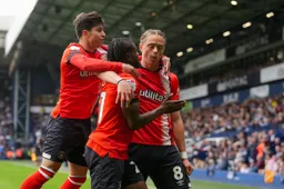 Celebrations after the first goal