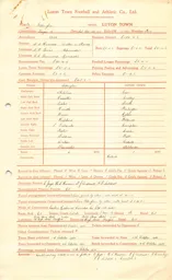 Gillingham A 12.10.1935 Match Paperwork