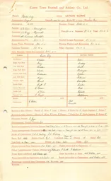 Exeter City A 26.10.1935 Match Paperwork