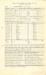 Gillingham H 15.2.1936 Match Paperwork