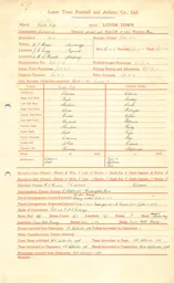 Exeter City A 19.9.1936 Match Paperwork