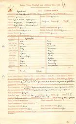 Liverpool A 7.1.1939 Match Paperwork