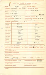 Fulham A 7.9.1946 Match Paperwork