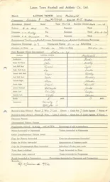 Millwall H 11.9.1946 Match Paperwork