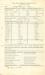Bury FC H 14.9.1946 Match Paperwork