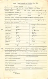 Leicester City H 5.10.1946 Match Paperwork