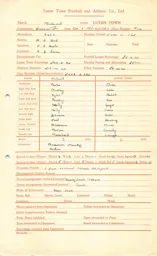 Millwall A 7.10.1946 Match Paperwork