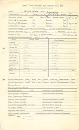 Birmingham City H 14.12.1946 Match Paperwork