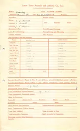 Coventry City A 21.12.1946 Match Paperwork