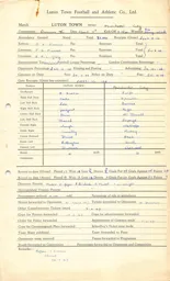 Manchester City H 7.4.1947 Match Paperwork