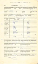 Coventry City H 26.4.1947 Match Paperwork