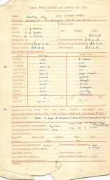 Coventry City A 23.8.1947 Match Paperwork