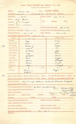 Leicester City A 8.9.1947 Match Paperwork