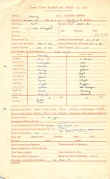 Barnsley A 20.9.1947 Match Paperwork