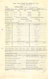 Chesterfield H 8.11.1947 Match Paperwork