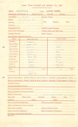 Chesterfield A 27.3.1948 Match Paperwork