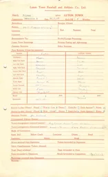 Fulham A 29.3.1948 Match Paperwork