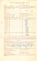 Bury FC A 10.4.1948 Match Paperwork & Correspondence