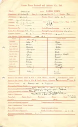 Barnsley A 18.9.1948 Match Paperwork