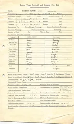 Grimsby Town H 25.9.1948 Match Paperwork