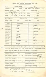 Leicester City H 9.10.1948 Match Paperwork
