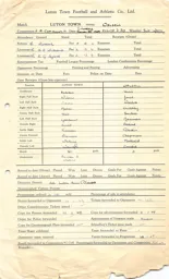 Walsall H 29.1.1949 Match Paperwork & Correspondence