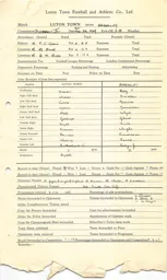 Barnsley H 5.2.1949 Match Paperwork