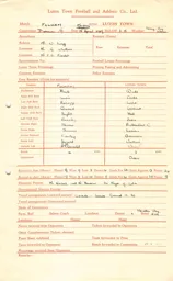 Fulham A 15.4.1949 Match Paperwork