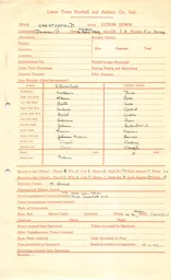 Chesterfield A 16.4.1949 Match Paperwork