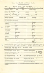 Fulham H 18.4.1949 Match Paperwork