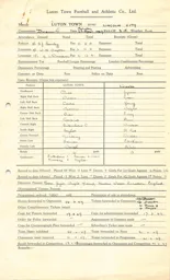 Lincoln City H 23.4.1949 Match Paperwork