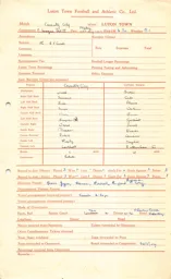 Coventry City A 29.8.1949 Match Paperwork
