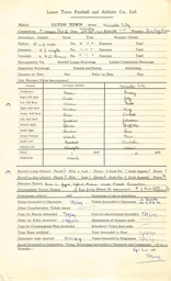 Leicester City H 8.10.1949 Match Paperwork