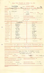 Chesterfield A 10.12.1949 Match Paperwork