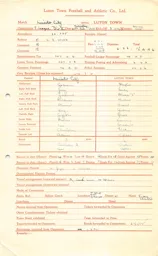 Leicester City A 25.2.1950 Match Paperwork