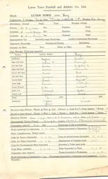 Bury FC H 4.3.1950 Match Paperwork